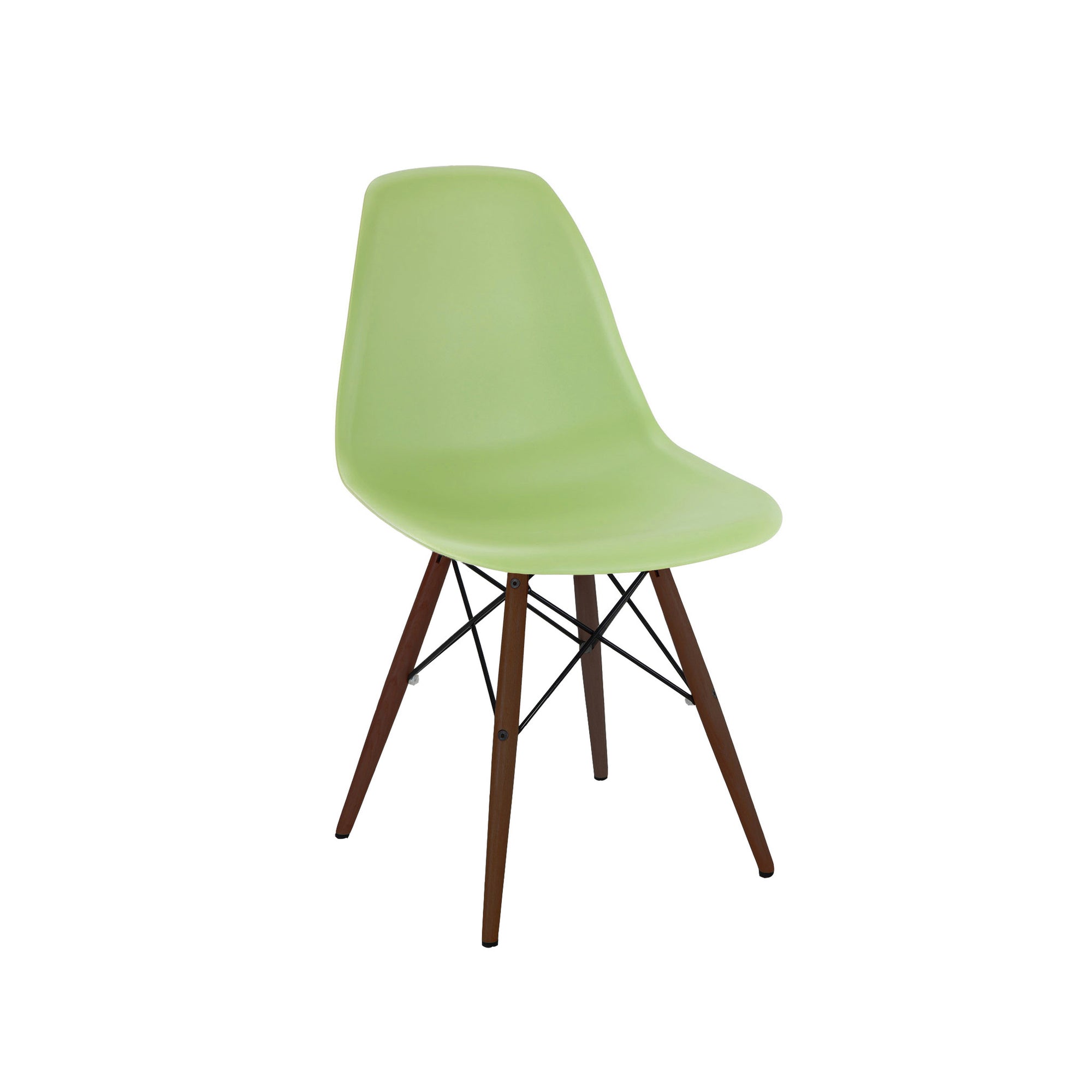 DesignLabMN-Trige Lorem Side Chair Walnut Base (Set of 2)-Dining Chair-MODTEMPO