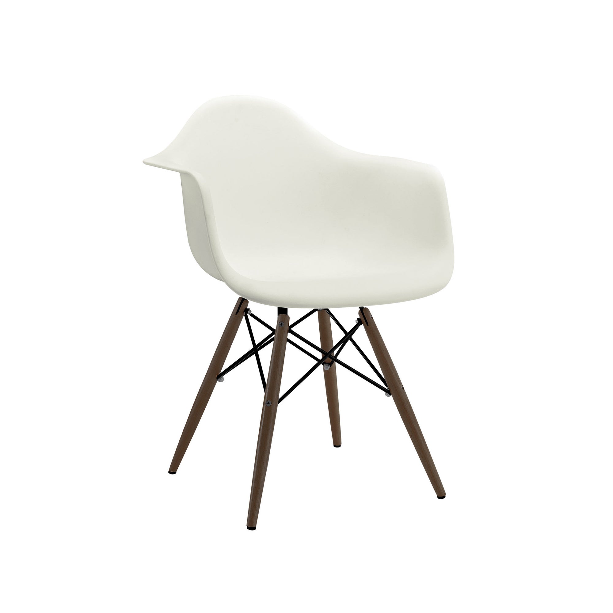 DesignLabMN-Trige Arm Chair Walnut Base (Set of 5)-Dining Chair-MODTEMPO