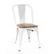 Dreux Glossy Light Elm Wood Side Chair (Set of 4)