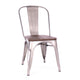 Dreux Elm Wood Steel Side Chair (Set of 4)