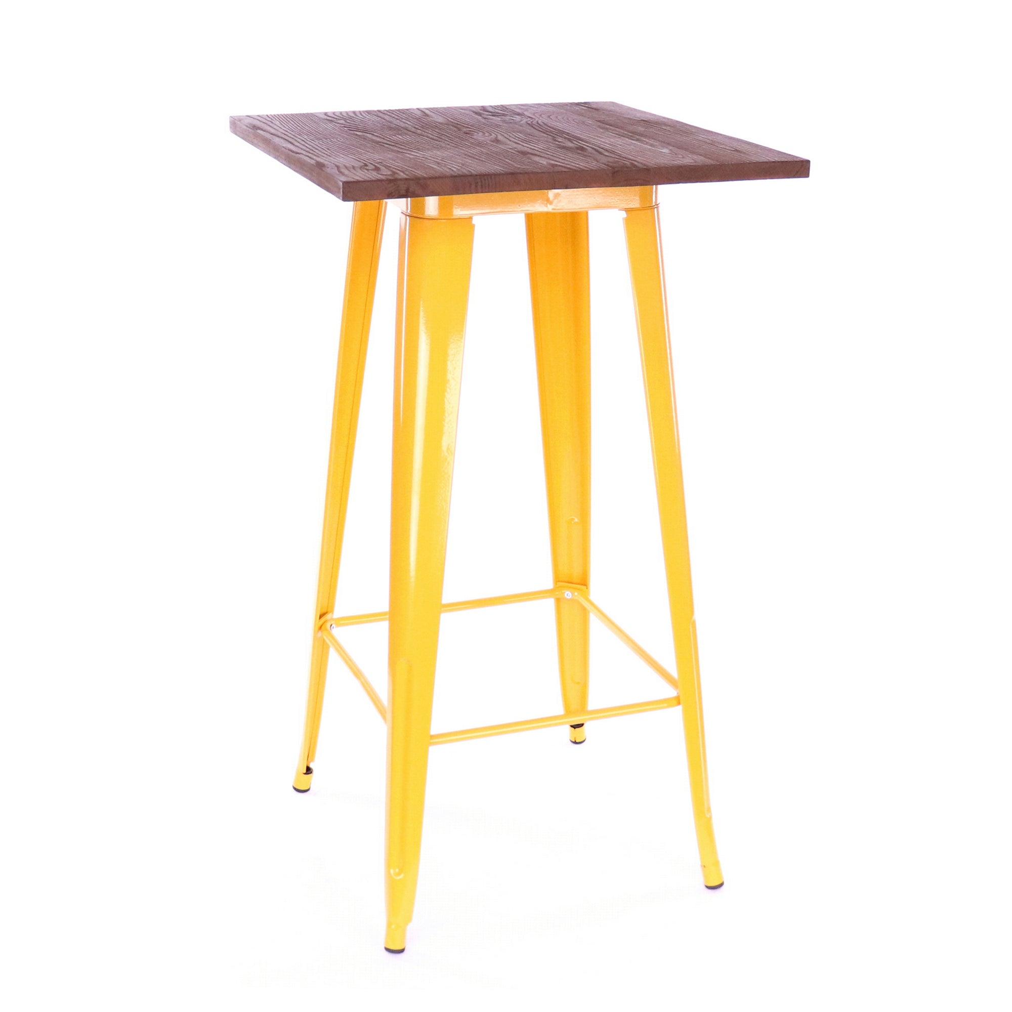DesignLabMN-Dreux Elm Wood Steel Bar Table-Bar Tables-MODTEMPO