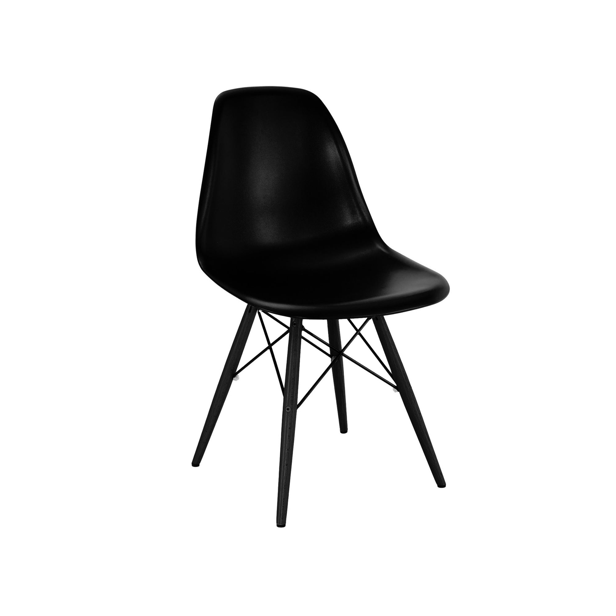 DesignLabMN-Trige Side Chair Black Base (Set of 2)-Dining Chair-MODTEMPO