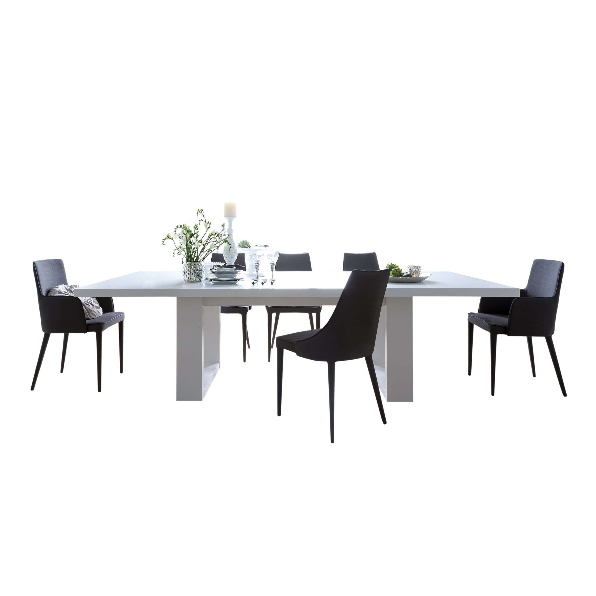 Tema Home-Tundra 79" Extendible Dining Table w/ Extension 056040-TUNDRA79E-Dining Table-MODTEMPO