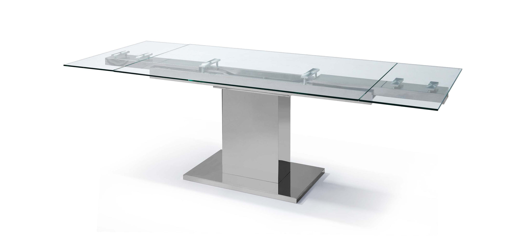 Whiteline Modern Living-Slim Extendable Dining Table-Dining Tables-MODTEMPO