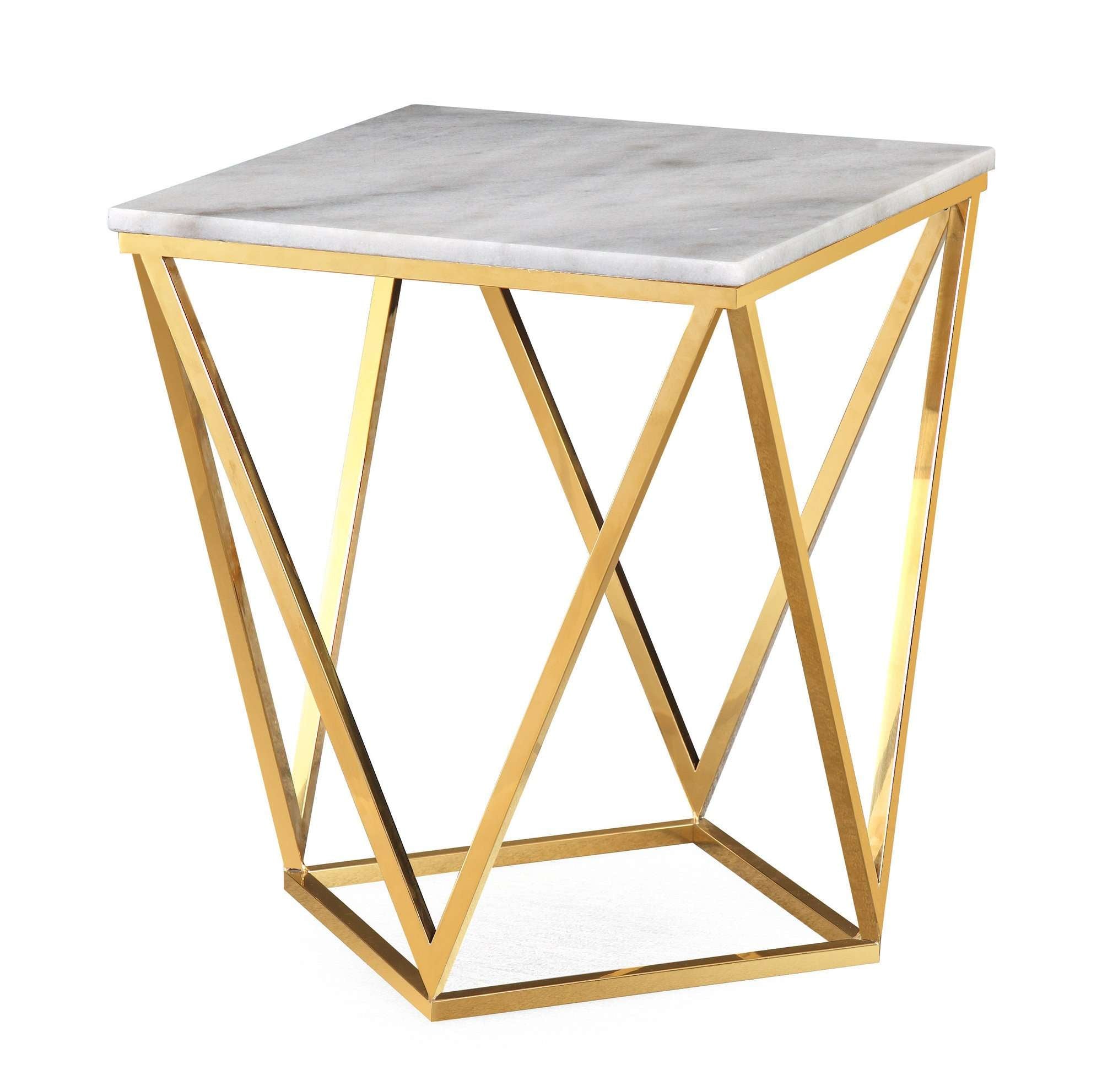 Tov-Leopold Marble Side Table-Table-MODTEMPO