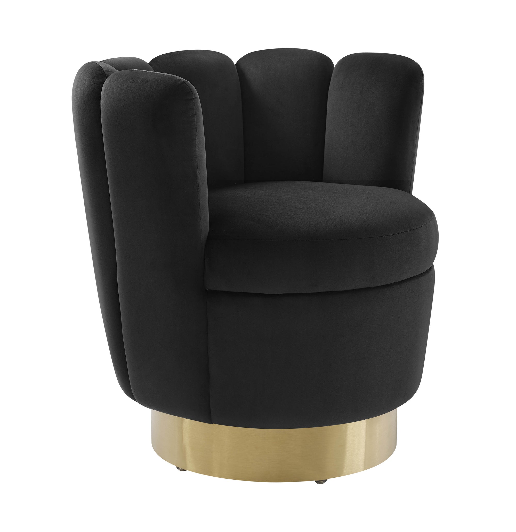 TOV-Yad Velvet Swivel Chair-Lounge Chairs-MODTEMPO