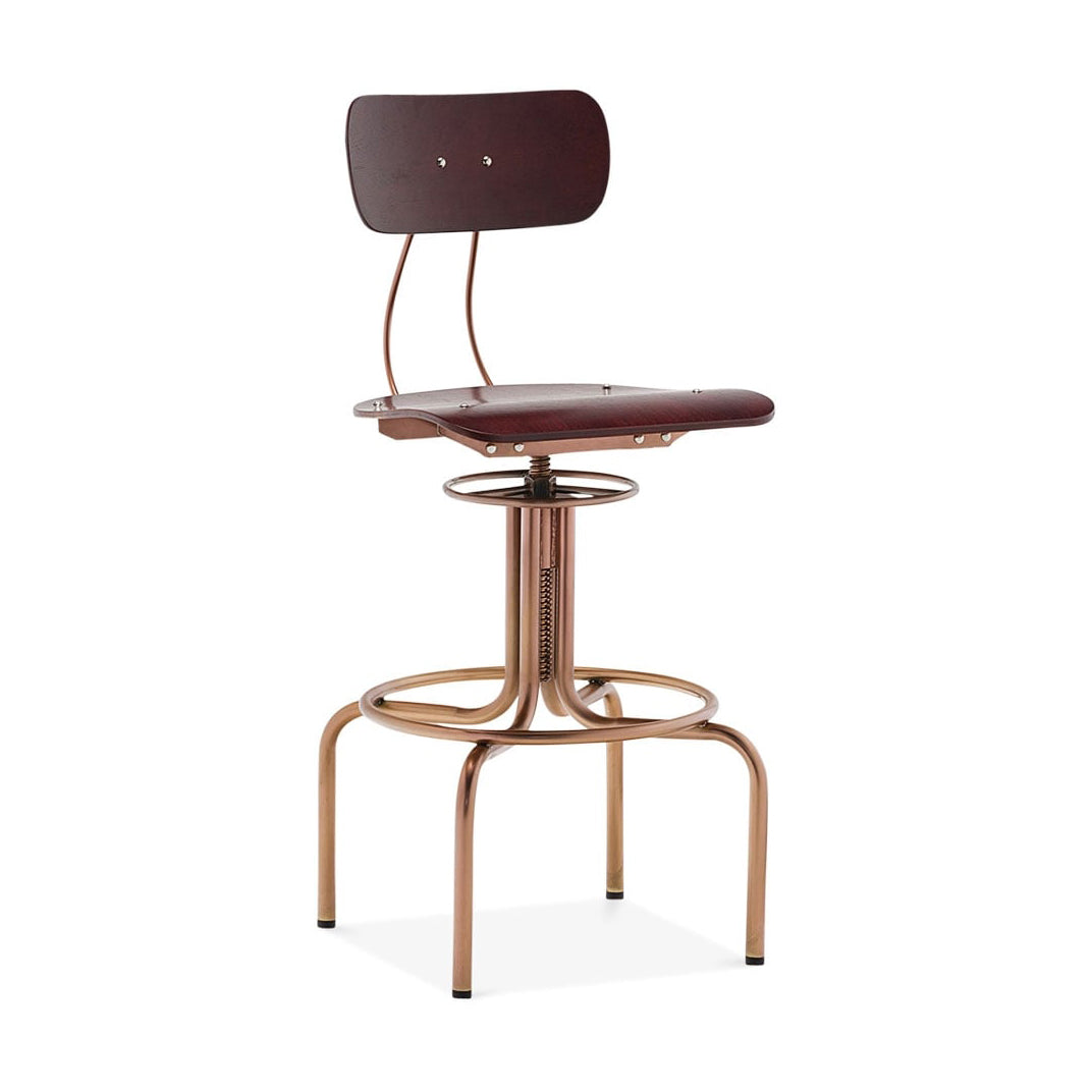 DesignLabMN-Fabrikator Adjustable High Back Bar Chair 25 - 29 Inch-MODTEMPO-MODTEMPO