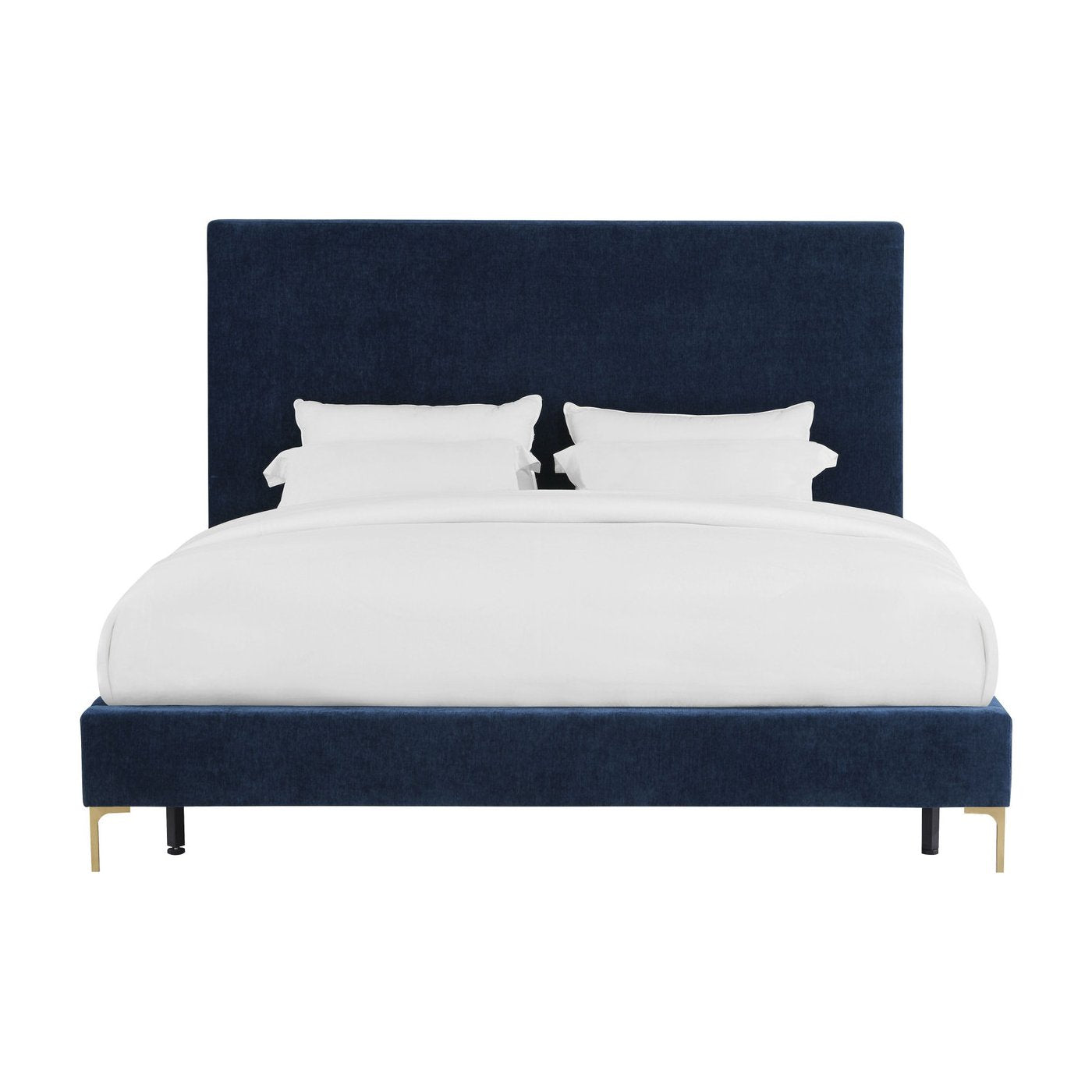 Tov-Delilah Textured Velvet Bed in King-Beds-MODTEMPO
