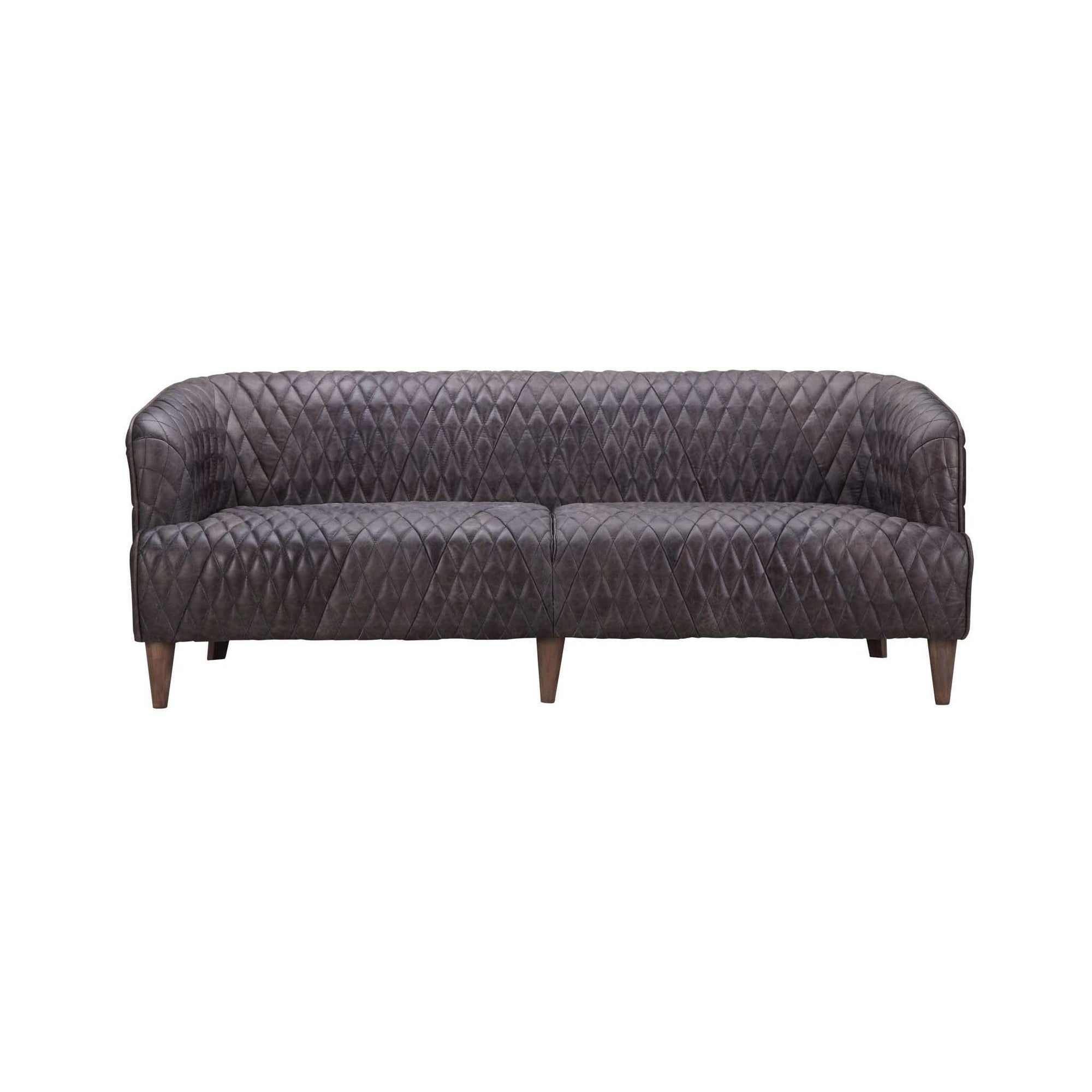 MOES-MAGDELAN TUFTED LEATHER SOFA-Sofas-MODTEMPO