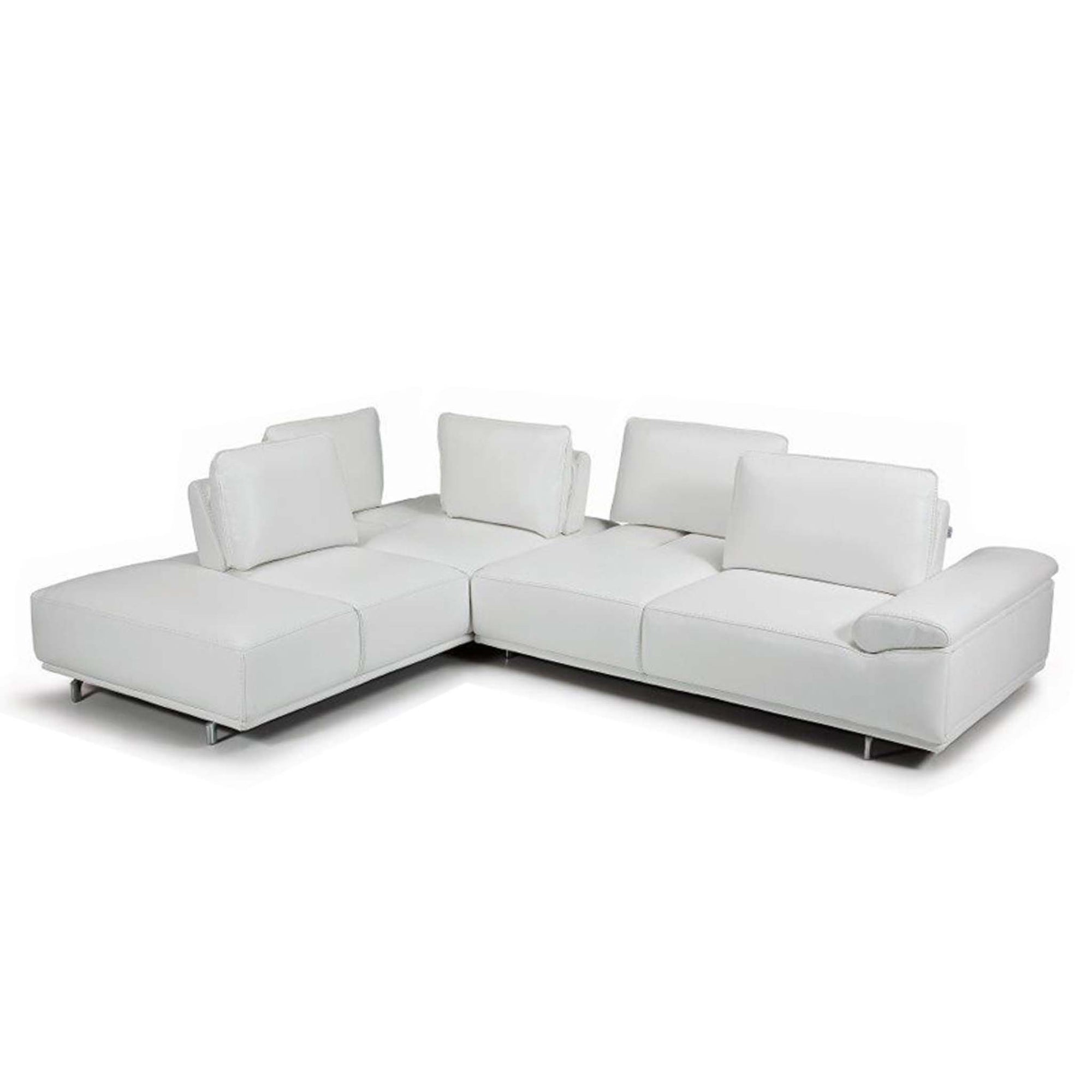 Bellini-Roxanne Left Hand Facing Sectional #35612 With Adjustable Back & Arm Cushions-Sectionals-MODTEMPO
