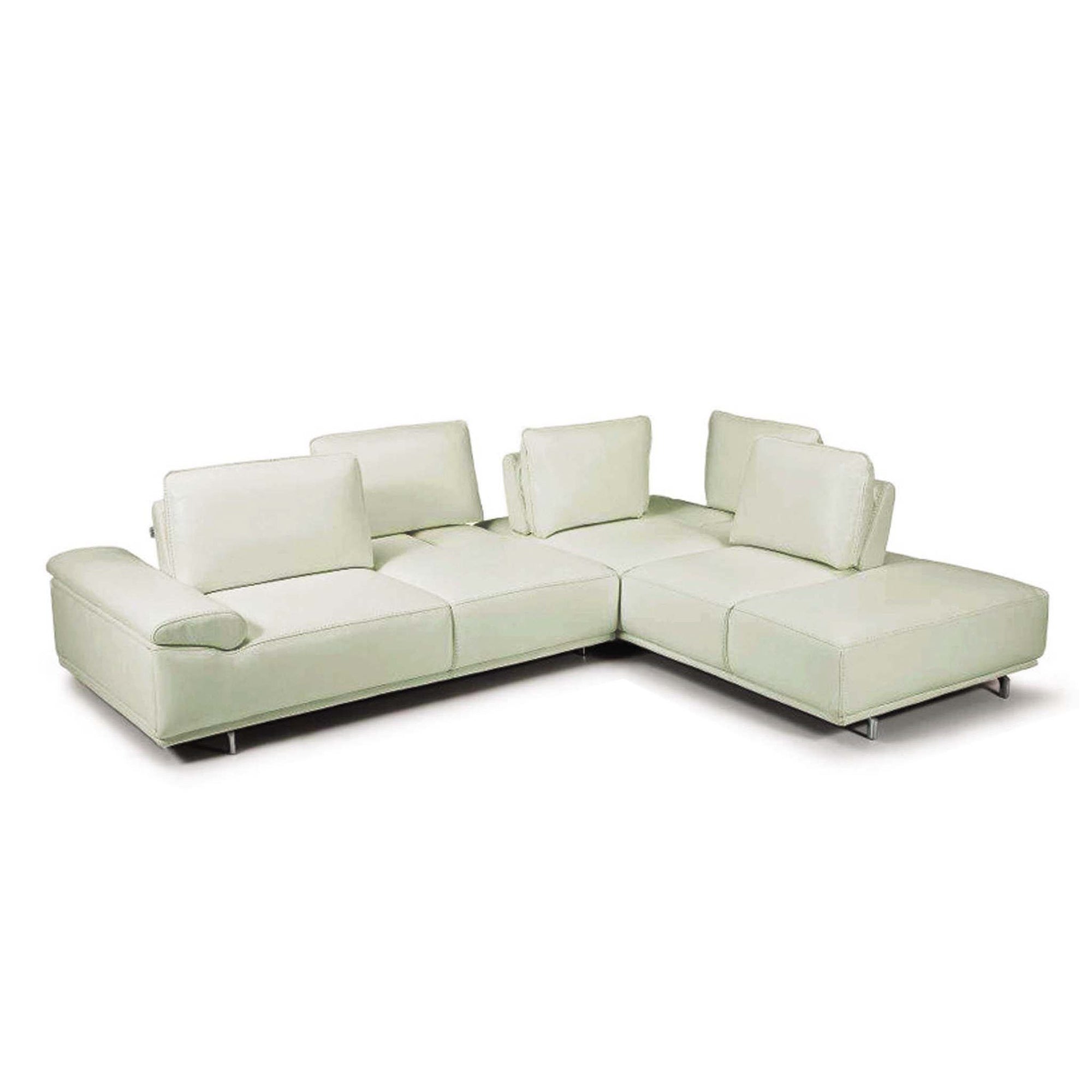 Bellini-Roxanne Right Hand Facing Sectional #35602 With Adjustable Back & Arm Cushions-Sectionals-MODTEMPO