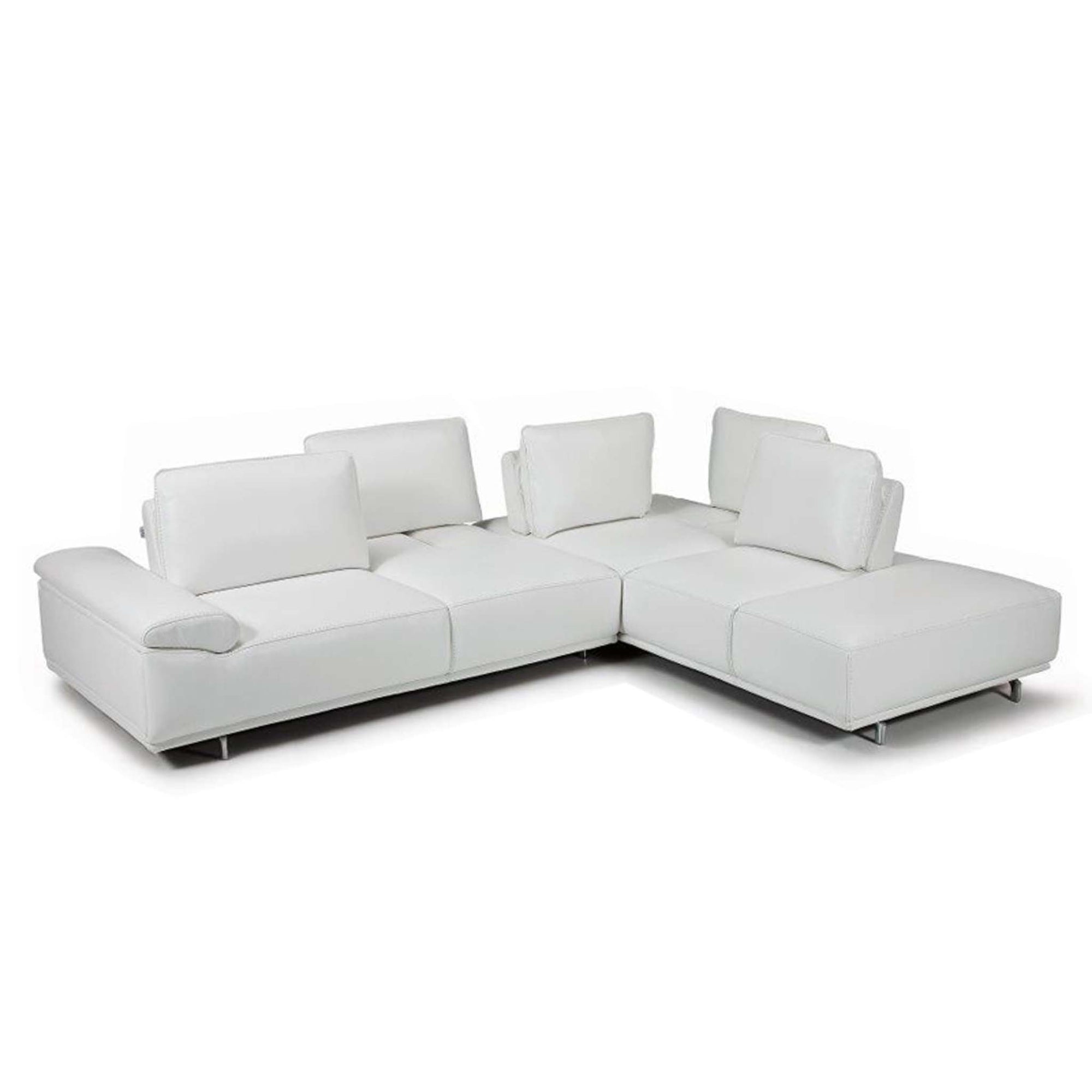 Bellini-Roxanne Right Hand Facing Sectional #35612 With Adjustable Back & Arm Cushions-Sectionals-MODTEMPO