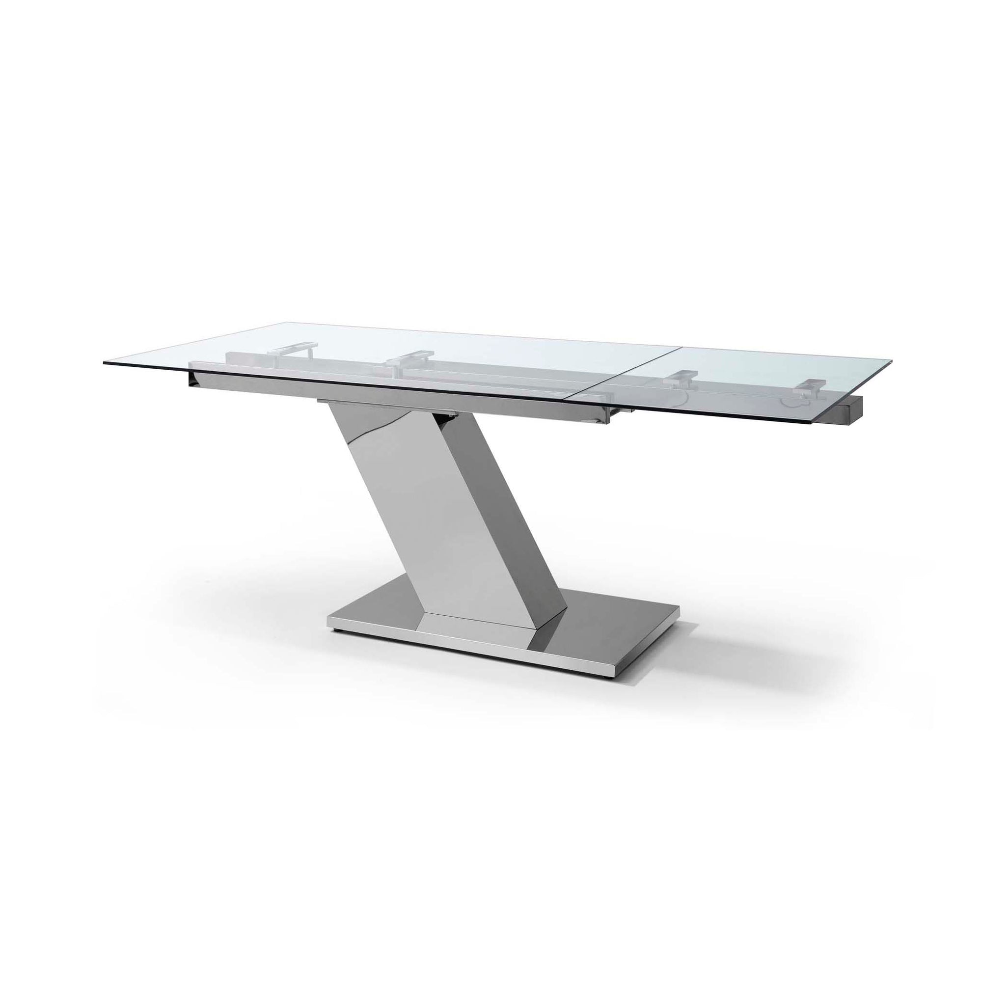 Whiteline Modern Living-Sleek Extendable Dining Table-Dining Tables-MODTEMPO