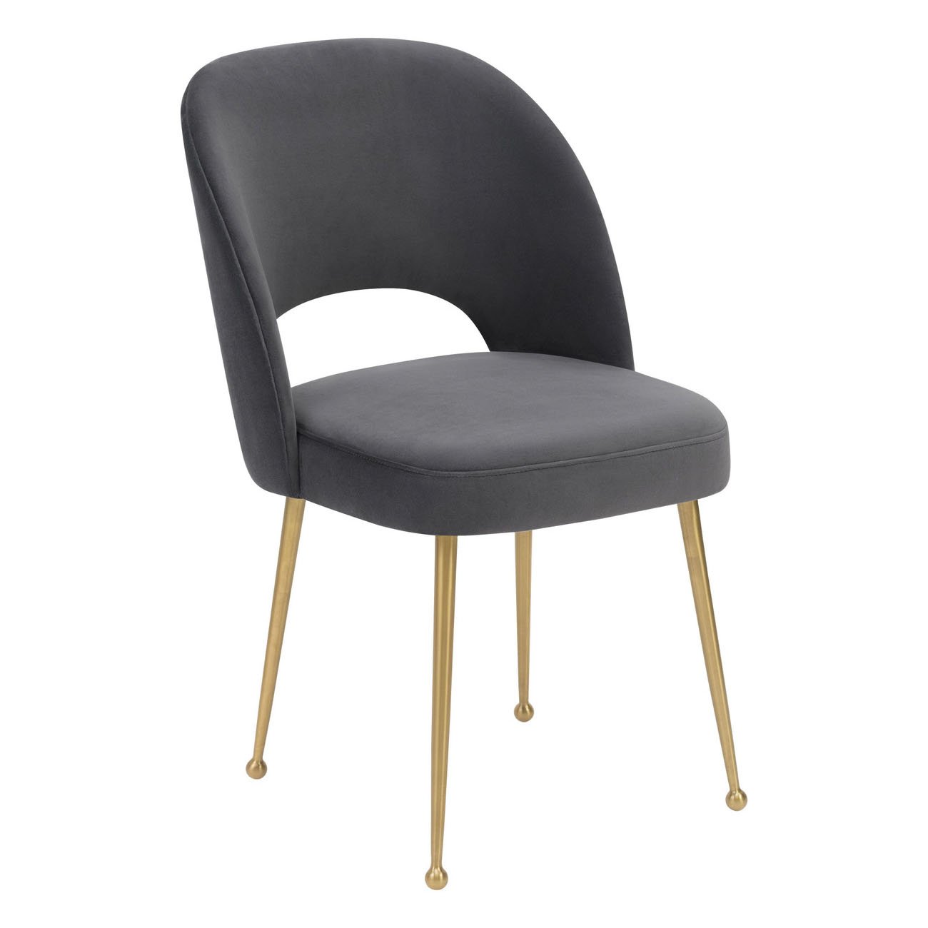 Tov-Swell Velvet Chair-Dining Chairs-MODTEMPO