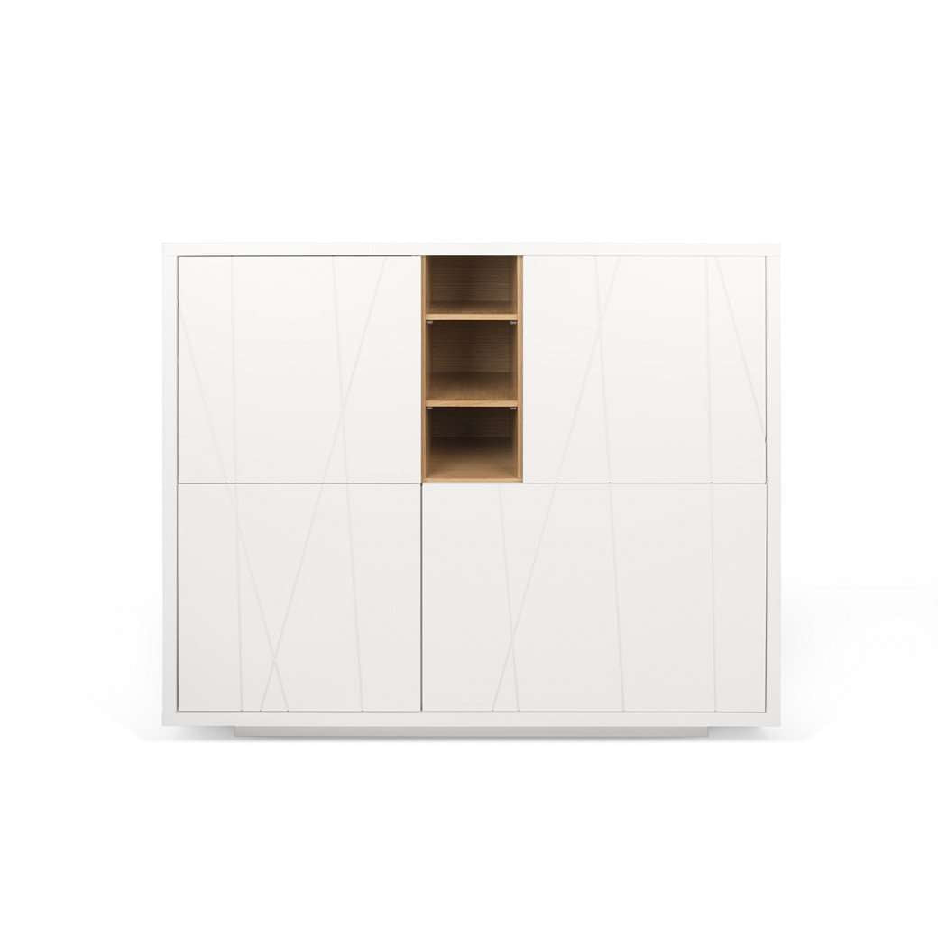 Tema Home-Niche Cupboard w/ Notched Doors & White Base 168076-NICHECNW-Sideboard-MODTEMPO