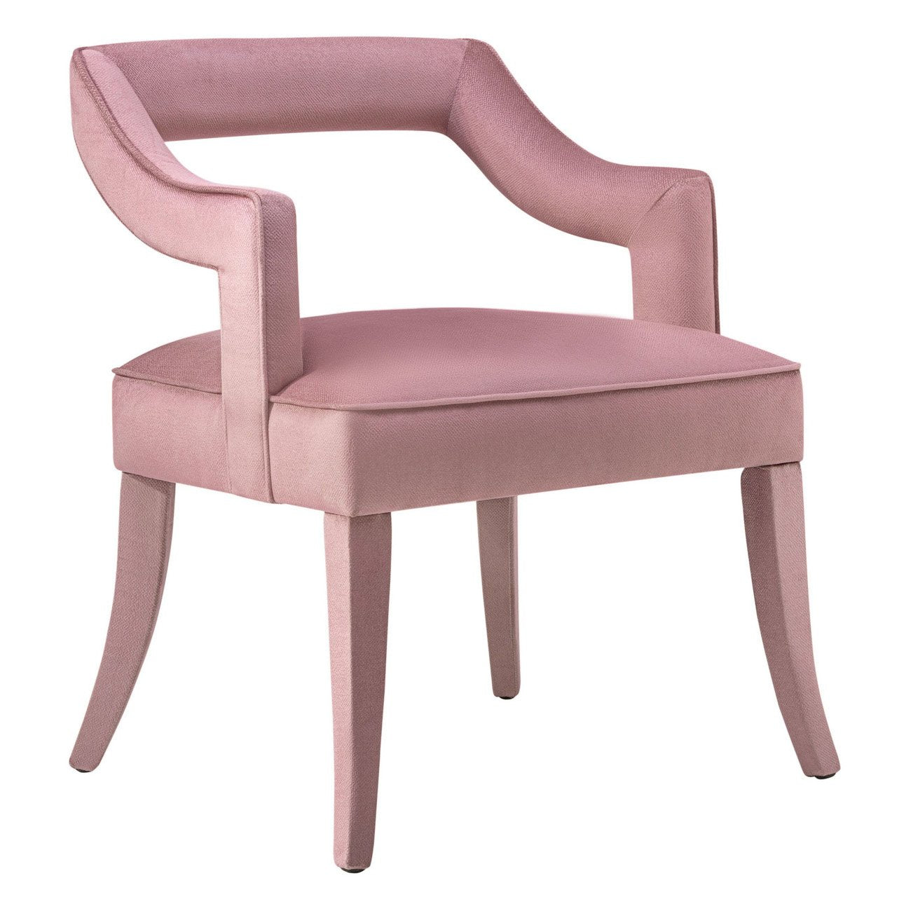 Tov-Tiffany Slub Velvet Chair-Dining Chairs-MODTEMPO